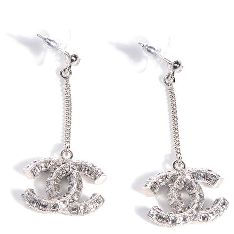 chanel crystal cc dangle earrings|Chanel earrings size guide.